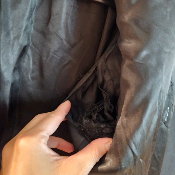 Vintage Emporio Armani Black 100% Wool Long Coat Made in Italy - Picture 11 of 12